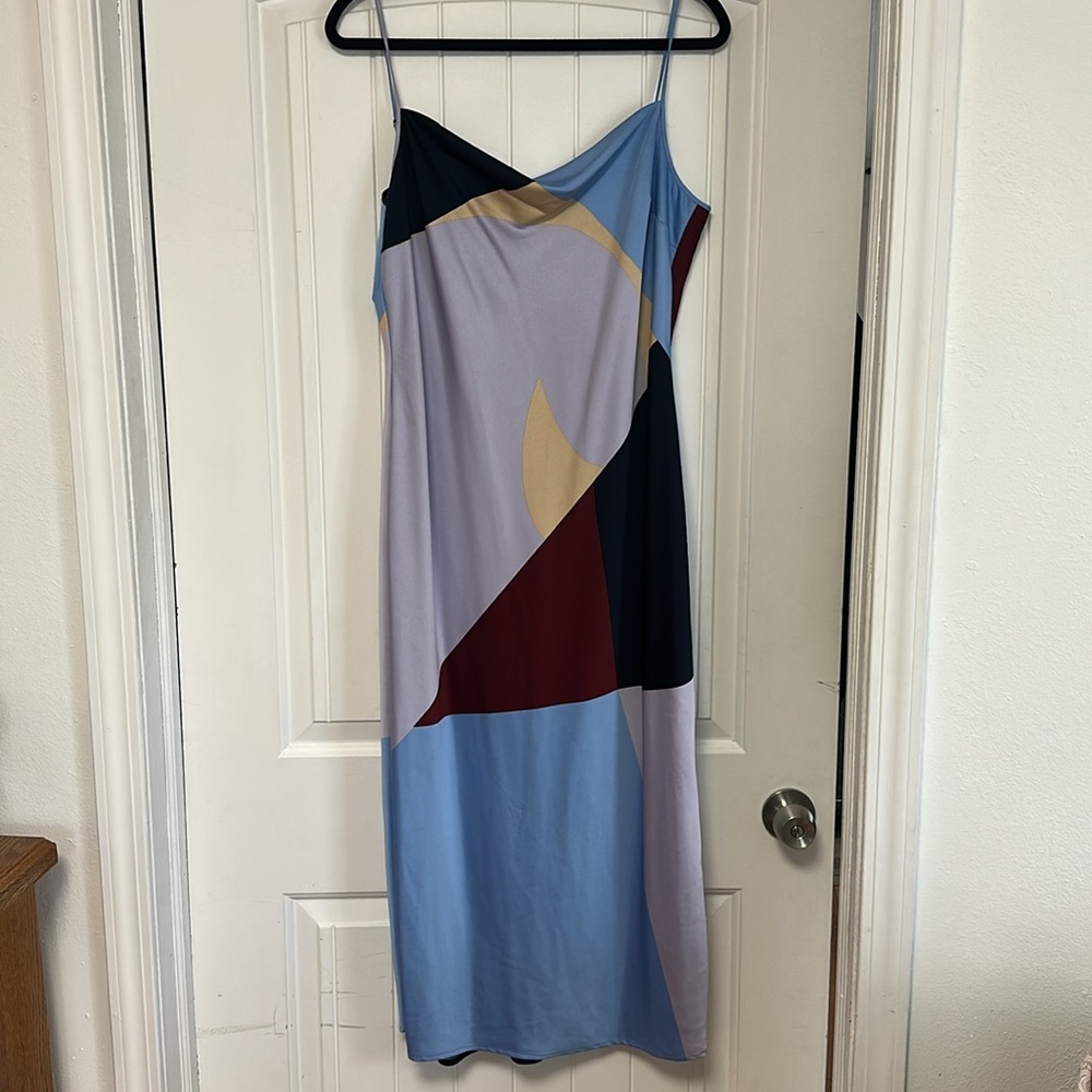 J Crew Colorful Abstract Dress